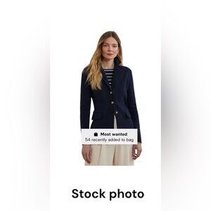 Ralph Lauren Dark Blue Blazer with Gold Accents